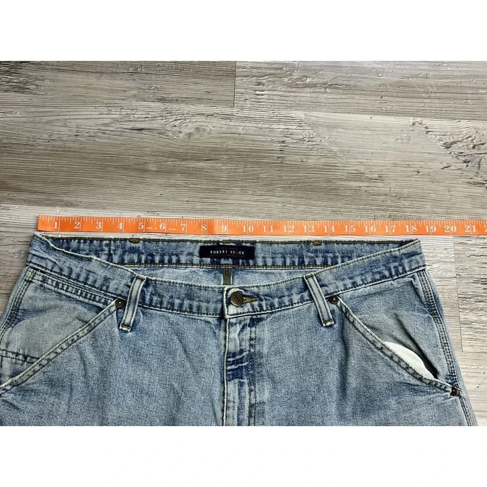 Vintage Robert Stock‎ Carpenter Jeans Baggy Faded Loose skater 2000s Work 38x30